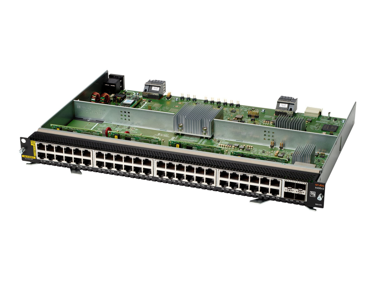 Hewlett HPE HEWLETT ARUBA 6400 48P 1G CL4 POE 4SFP56 V2 MOD