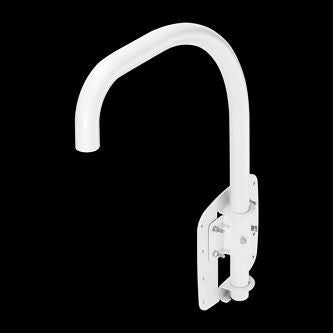HANWHA PARAPET MOUNT ACCESSORY, COMPATIBLE WITH ALL FULL SIZE OUTDOOR PTZS AND ALL CAPS
