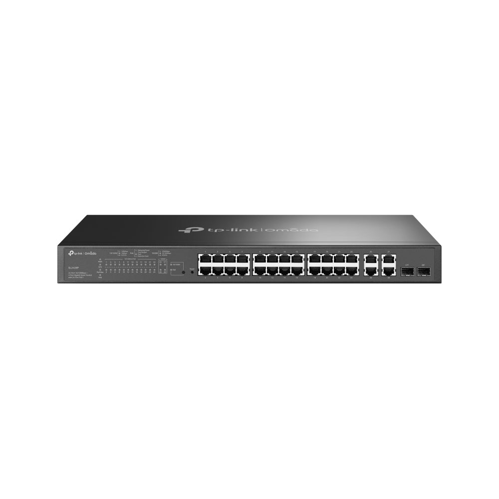 TP OMADA JETSTREAM 24-PORT 10/100MBPS + 4-PORT GIGABIT SMART SWITCH WITH 24-PORT POE+