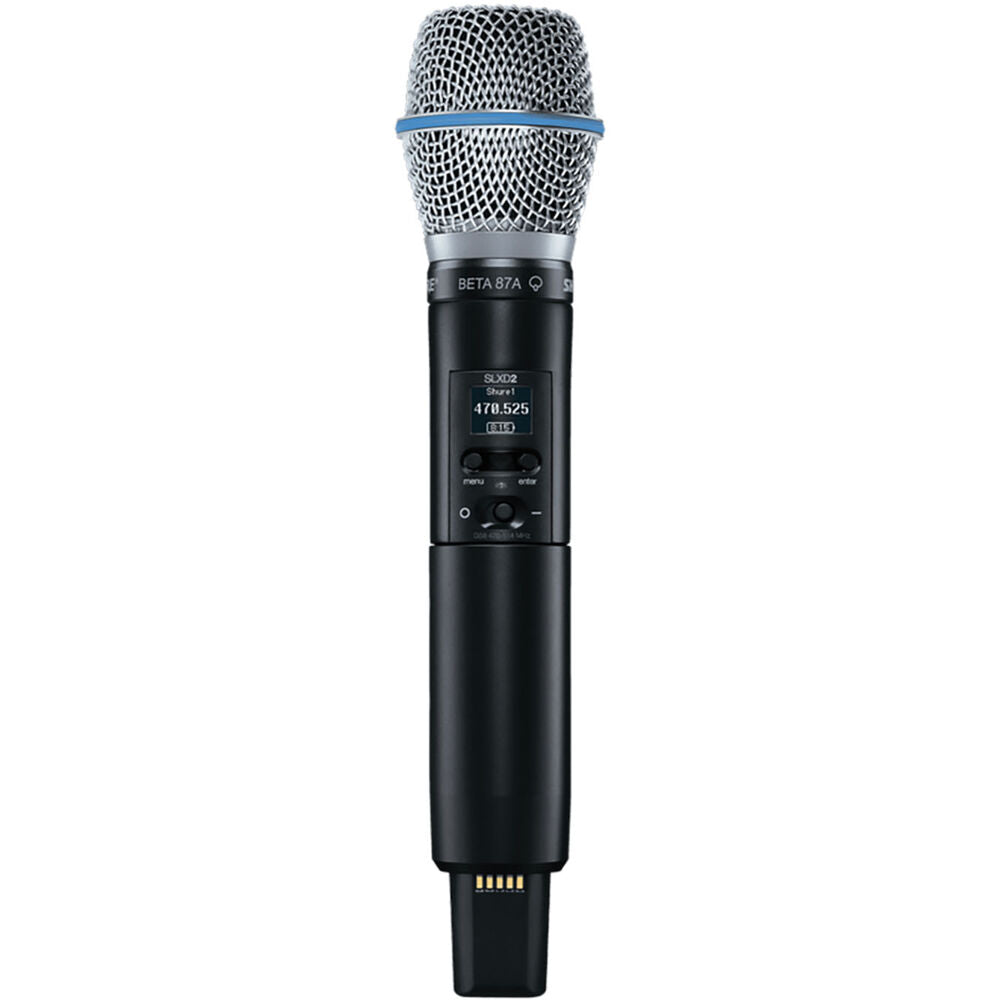 SHURE Handheld Transmitter with Beta 87A Capsule - SLXD2/B87A=-G58