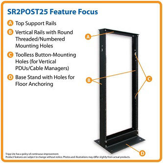 Eaton Tripp Lite 25 U 2-post Open Frame Rack