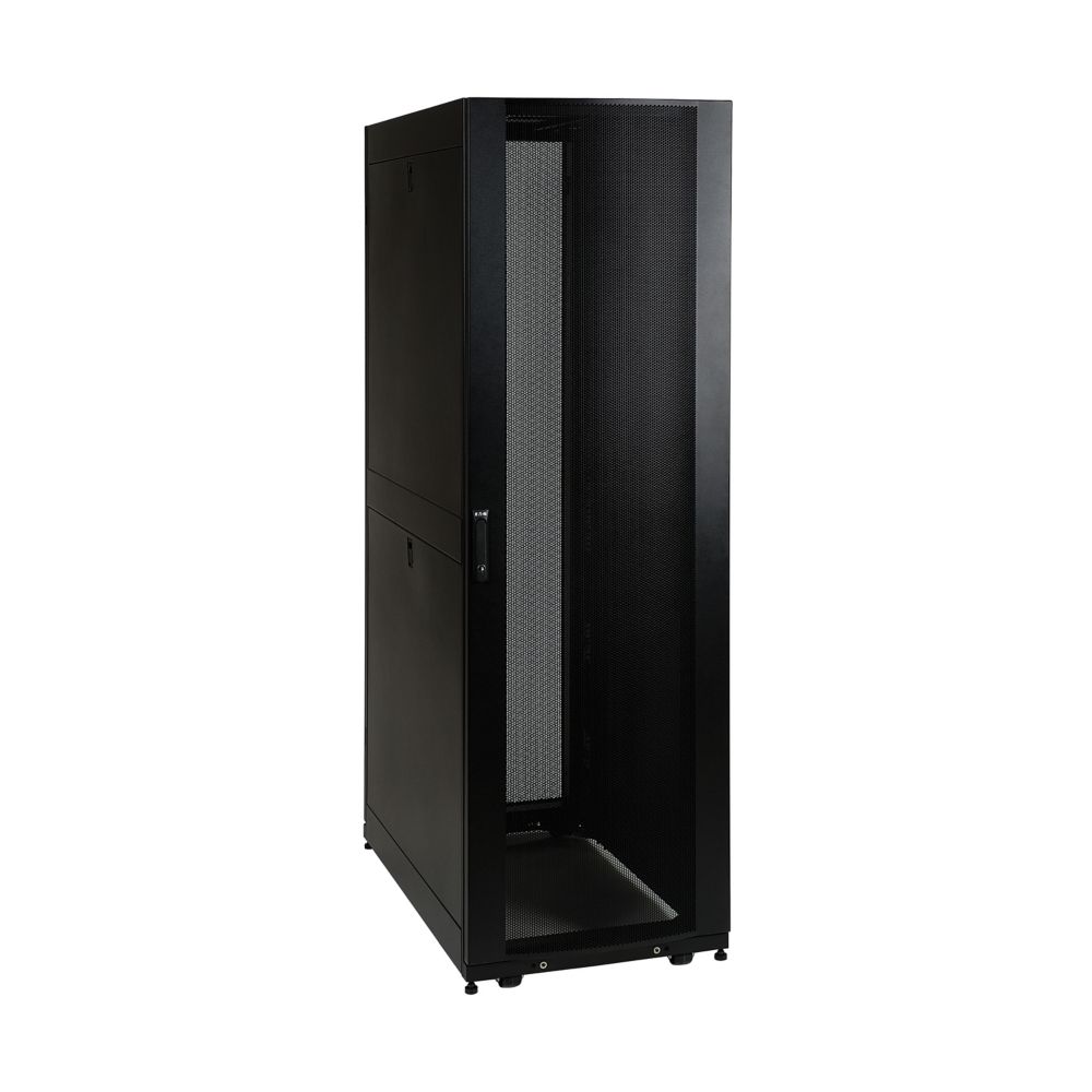 EATON TRIPP LITE SERIES 42U SMARTRACK SHALLOW-DEPTH RACK ENCLOSURE CABINET, THRE