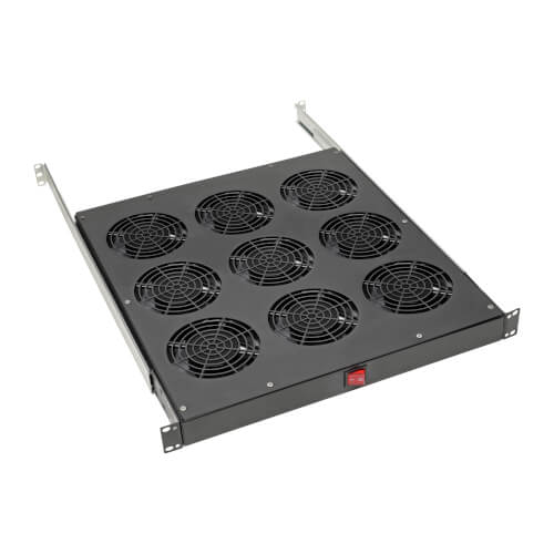 EATON 1U FAN TRAY BLOWS COOL AIR THROUGH YOUR RACK ENCLOSURE TO KEEP VALUABLE EQUIPMEN