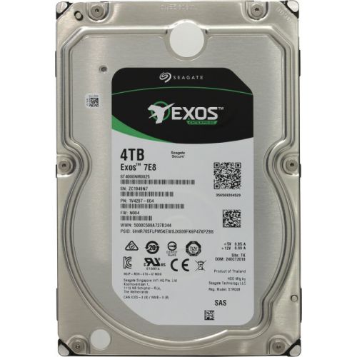 SEAGATE EXOS 7E8 4TB 7200RPM SAS 12GB/S DUAL PORT 128MB BUFFER