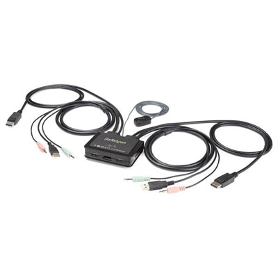 StarTech 2 PORT DISPLAYPORT KVM SWITCH USB AUDIO DP 4K COMPACT KVM SWITCH