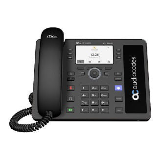 AudioCodes Teams C435HD-R IP-Phone PoE GbE with an external power supply black