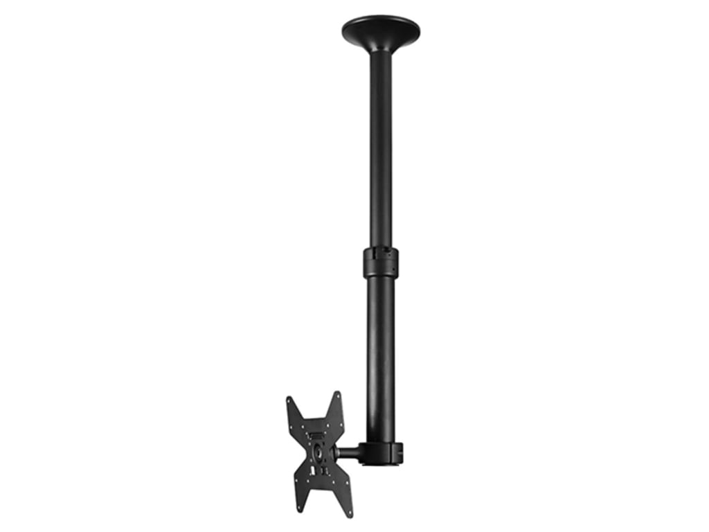 ATDEC CEILING MOUNT FOR MEDIUM DISPLAY, SHORT POLE - LOADS UP TO 55LB - BLACK -