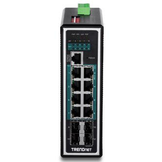 12-Port Gigabit L2 Managed PoE+ DIN-Rail
