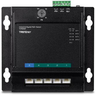 5-Port Industrial Gigabit PoE+ Wall-Moun