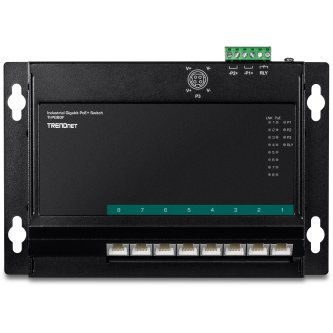 8-Port Industrial Gigabit PoE+ Wall-Moun