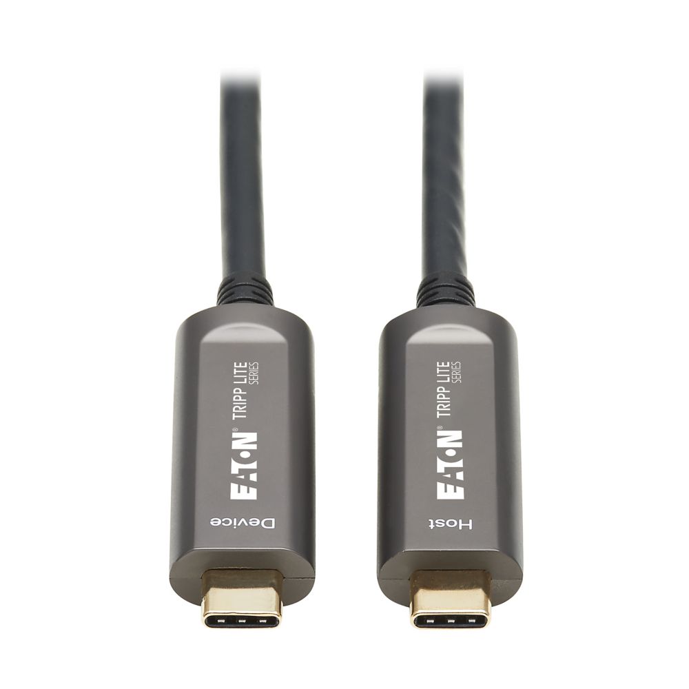 EATON 15M USB C FIBER ACTIVE OPTICS CABLE BACKWARD COMPATIBLE BLACK