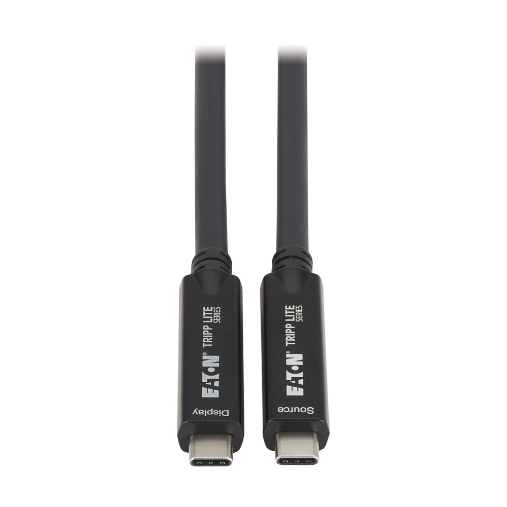 EATON TRIPP LITE SERIES USB-C FIBER ACTIVE OPTICAL CABLE AOC USB 3.2 GEN 2 10GBPS 8K H