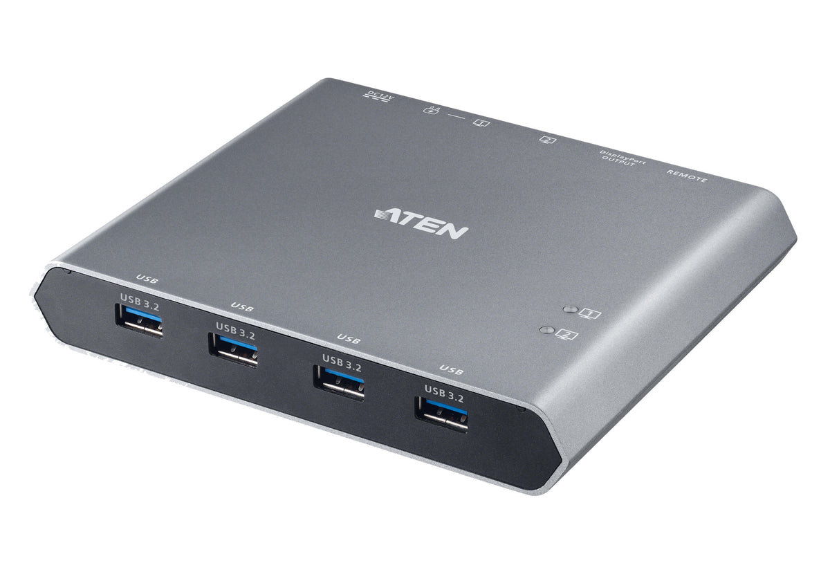 ATEN 2-PORT USB-C SHARING SWITCH WITH POWER PASS THROUGH