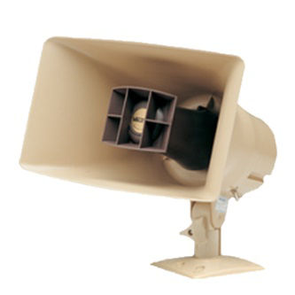 Valcom weather resistant, reentrant 30 Watt amplified horn speaker