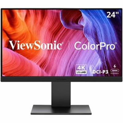 VIEWSONIC 24IN COLORPRO 4K MAC-COMPATIBLE WITH 100W THUNDERBOLT 4 USB C AND D