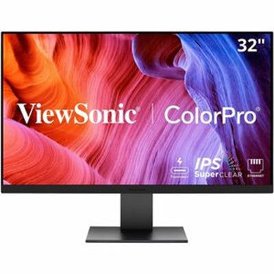VIEWSONIC 32IN COLORPRO 4K UHD IPS MNTR WITH 100W THUNDERBOLT RJ45 DCI-P3 A
