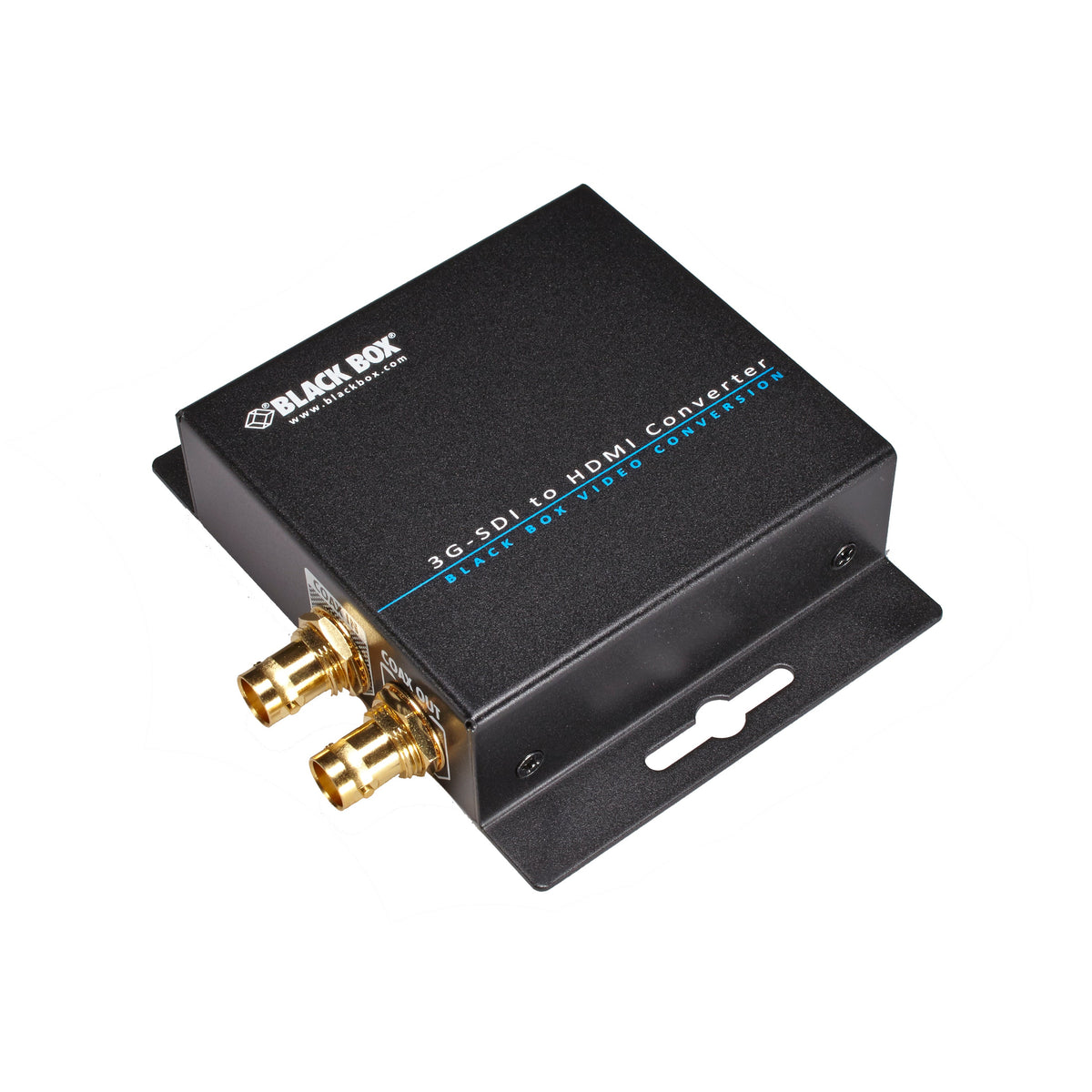 BLACK CONNECT 3G-SDI, HD-SDI, OR SD-SDI SOURCE FOR OUTPUT ON HDMI DISPLAY. REPURPOSE O