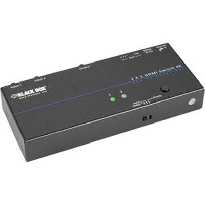 Black 4K 2X1 HDMI SWITCH