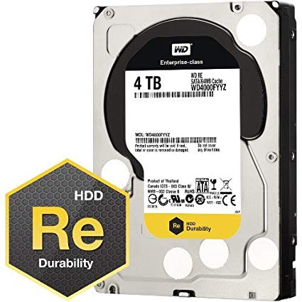 WESTERN WD RE 4TB 7200RPM SATA-6GBPS 64MB BUFFER 3.5INCH INTERNAL HARD
