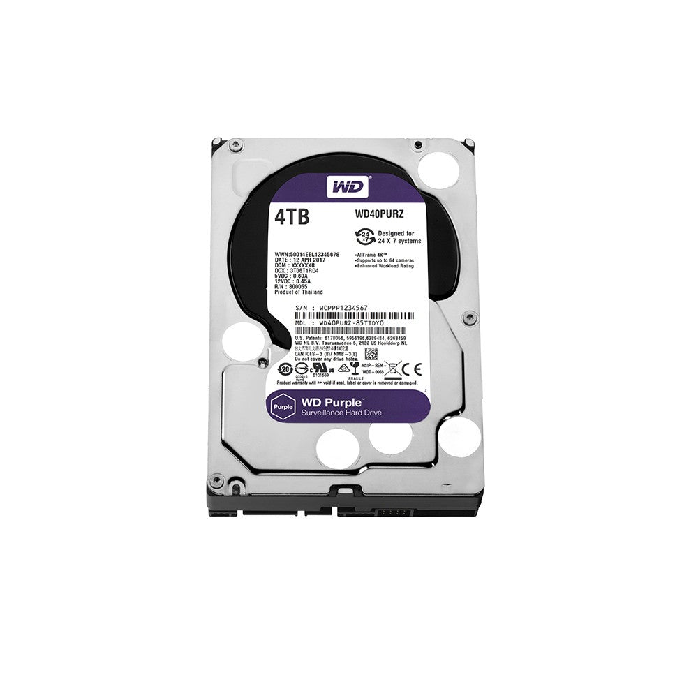 WESTERN WD 4TB PURPLE SATA GB/S 5400 RPM