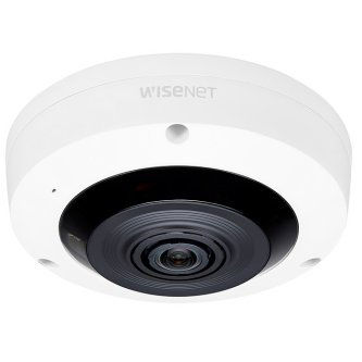 HANWHA WISENET X POWERED BY WISENET 5 NETWORK INDOOR FISHEYE (WHITE COLOR), 6MP CMOS SE