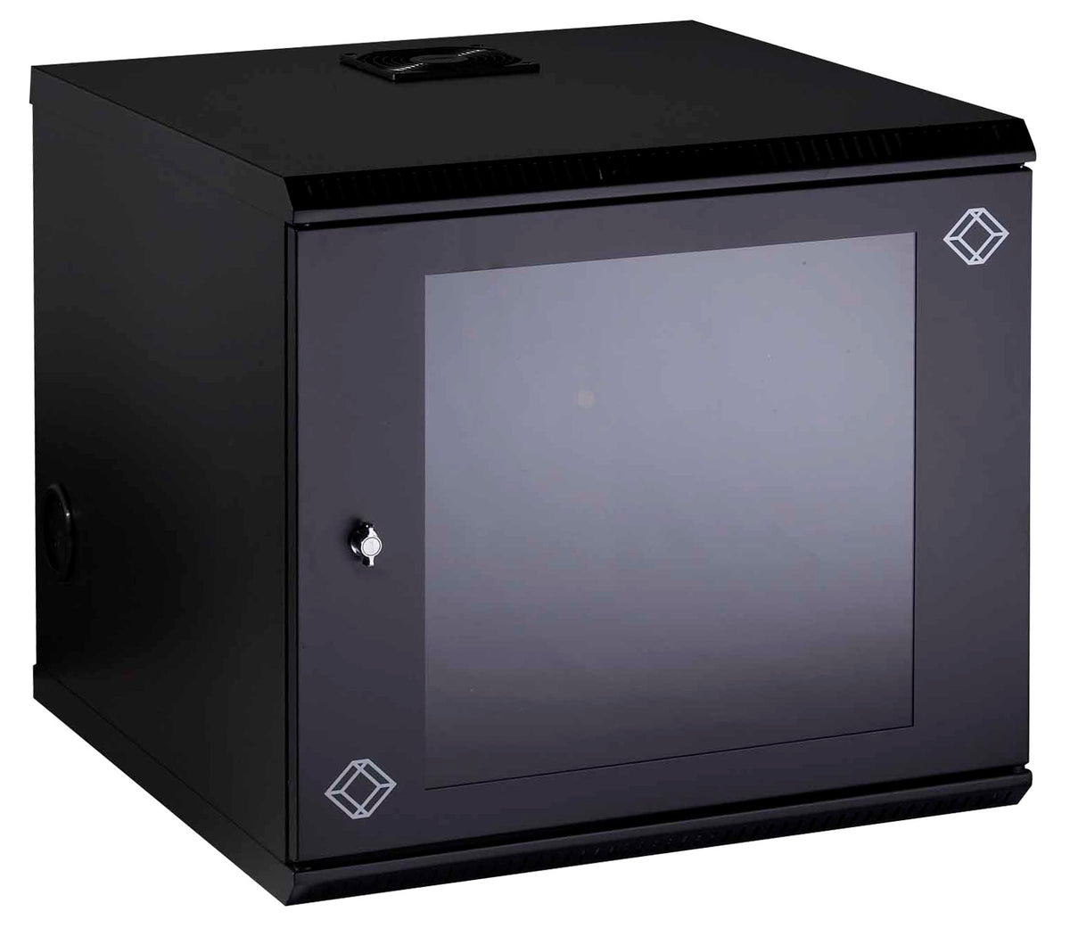 WALLMOUNT CABINET - 10U, 22IN W X 23.6IN D, M6 SQUARE HOLES, 50-LB. CAPACITY, TA