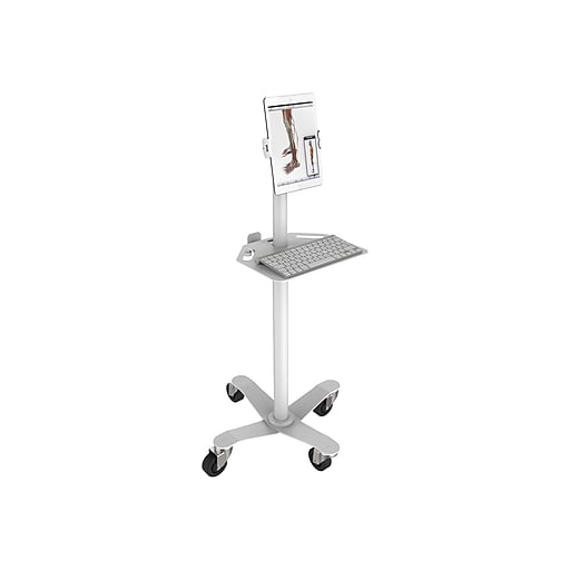 MEDICAL ROLLING CART - VESA COMPATIBLE WHITE