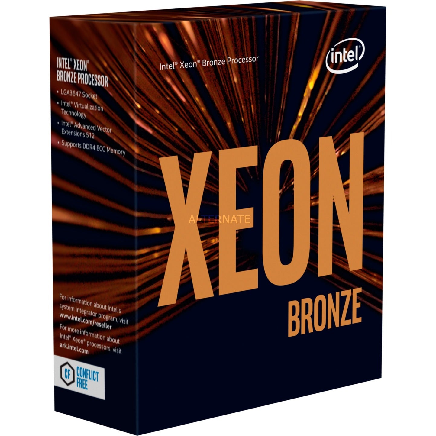 Intel CPU BX806953204 Xeon Bronze 3204 6C 6T 1.9GHz 8.25M FC-LGA14B Retail