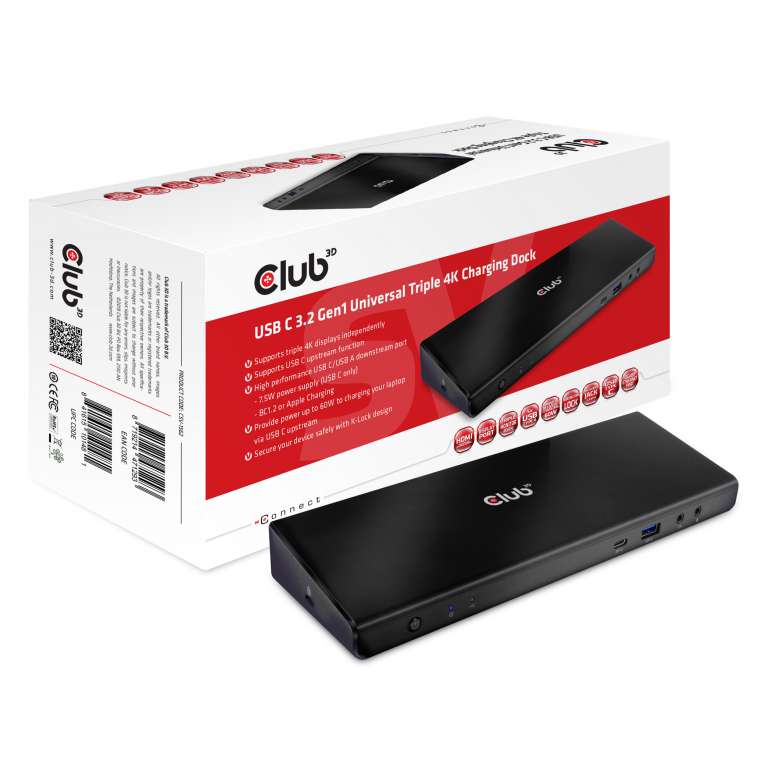 USB C TRIPLE 4K DOCK PD60W
