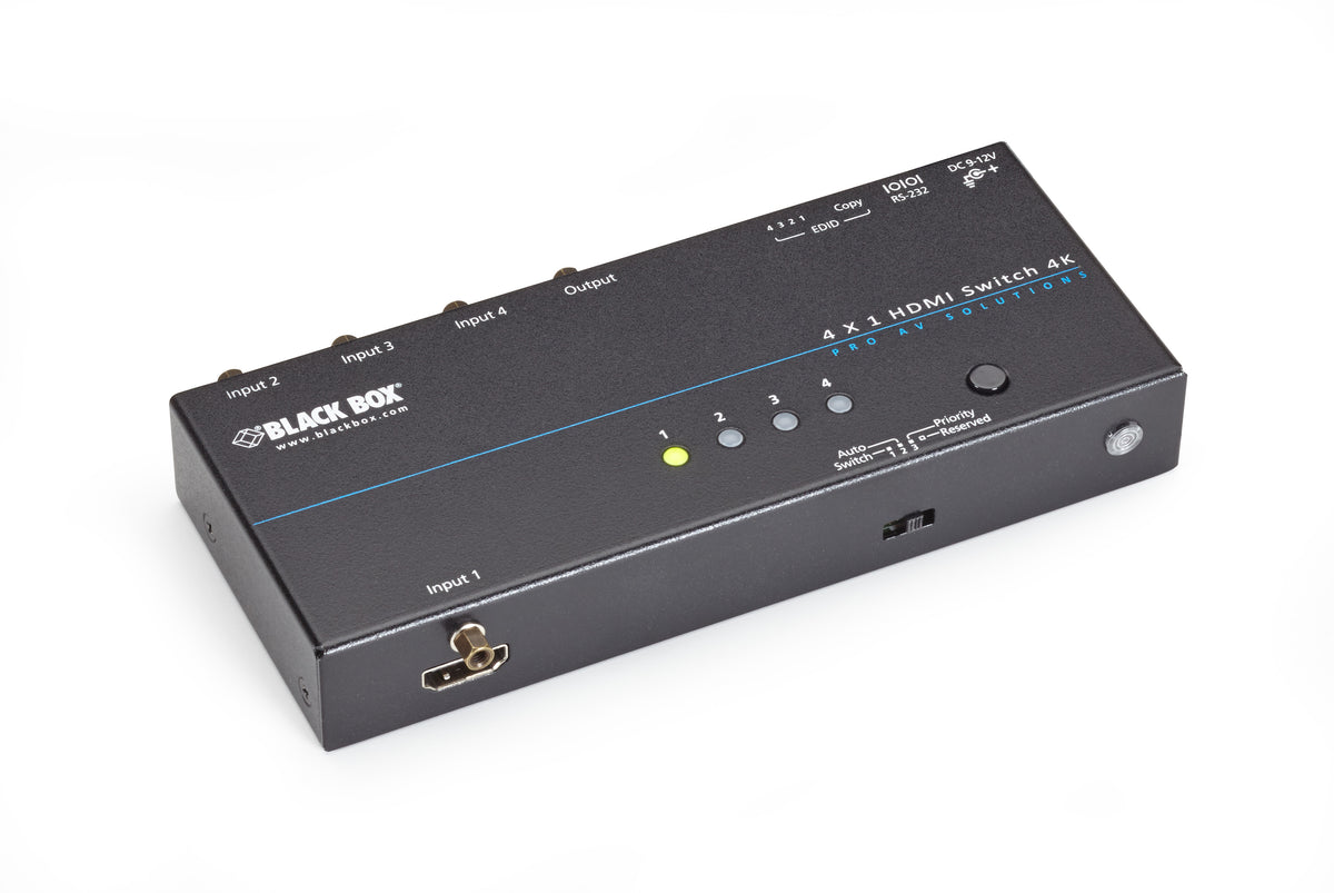 ENABLES SWITCHING BETWEEN 1 HDMI SOURCE TO 1 DISPLAY. SUPPORTS RESOLUTIONS UP TO