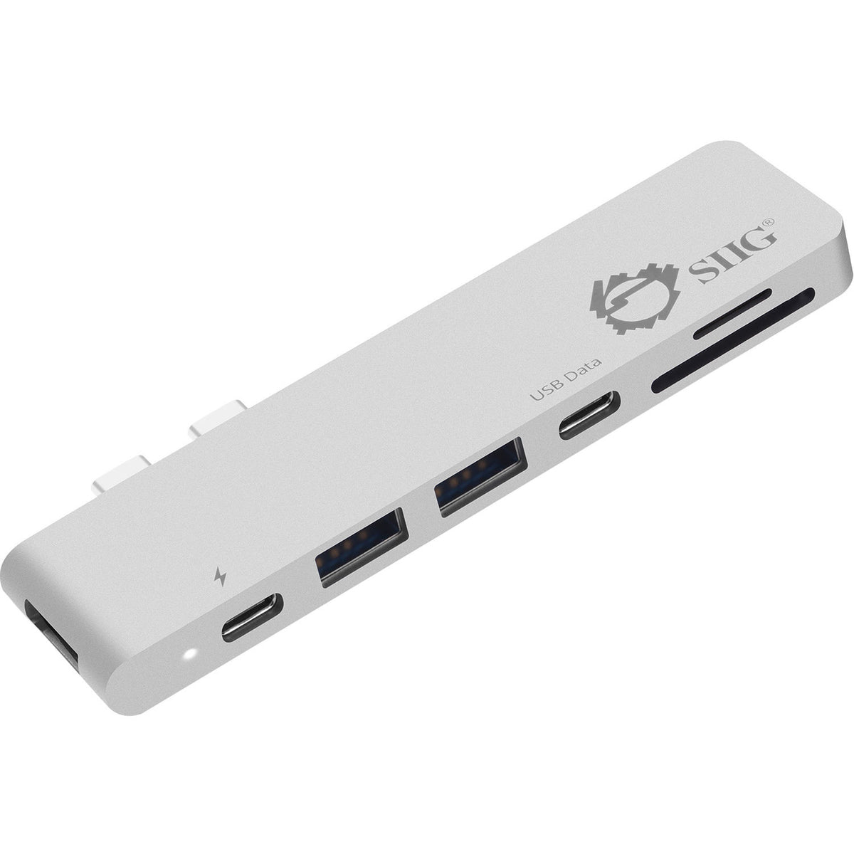 THUNDERBOLT 3 USB-C HUB HDMI WITH CARD READER & PD ADAPTER SILVER