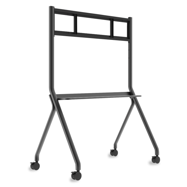 VB-STND-005 SLIM TROLLEY CART, PROVIDES MOBILITY TO LARGE FORMAT DISPLAYS UP TO