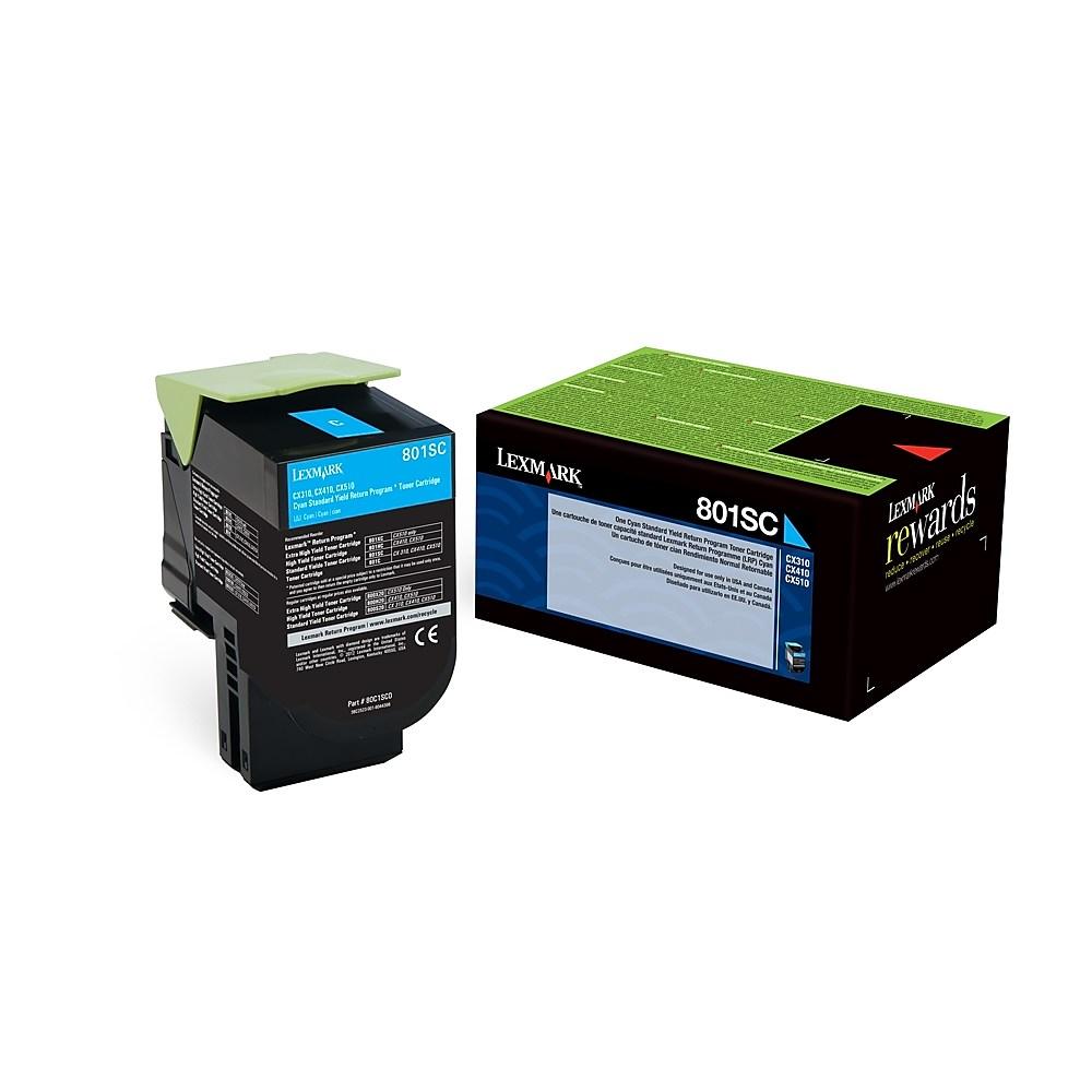 TONER CARTRIDGE - CYAN - 2000 PAGES - LEXMARK CX410DE,CX410DE GOV S70 HV,CX410DE