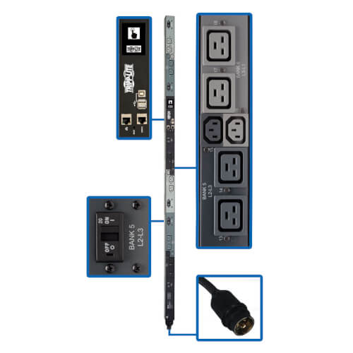 PDU 3-PHASE SWITCHED TAA