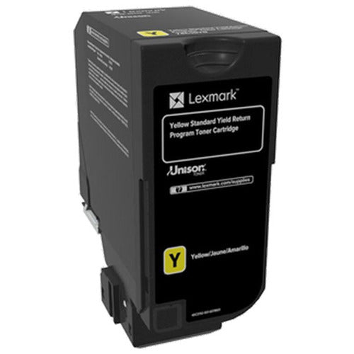 LEXMARK 74C0SYG YELLOW RETURN PROGRAM TONER CARTRIDGE TAA FOR USE IN CS720,CS/CX