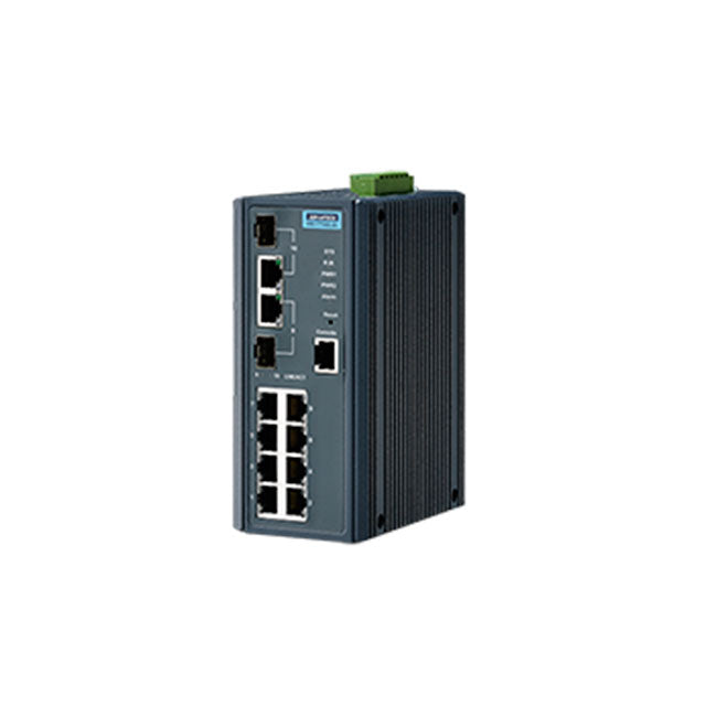 4FE POE+4G SFP MANAGED ETHERNET SWITCH, IEEE802.3AF/AT, 46-57VDC, -40-75C