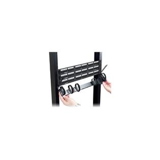 CABLE MANAGER - RACKMOUNT, HORIZONTAL, 19IN, 0U, SINGLE-SIDED, BLACK, 10-PACK, G
