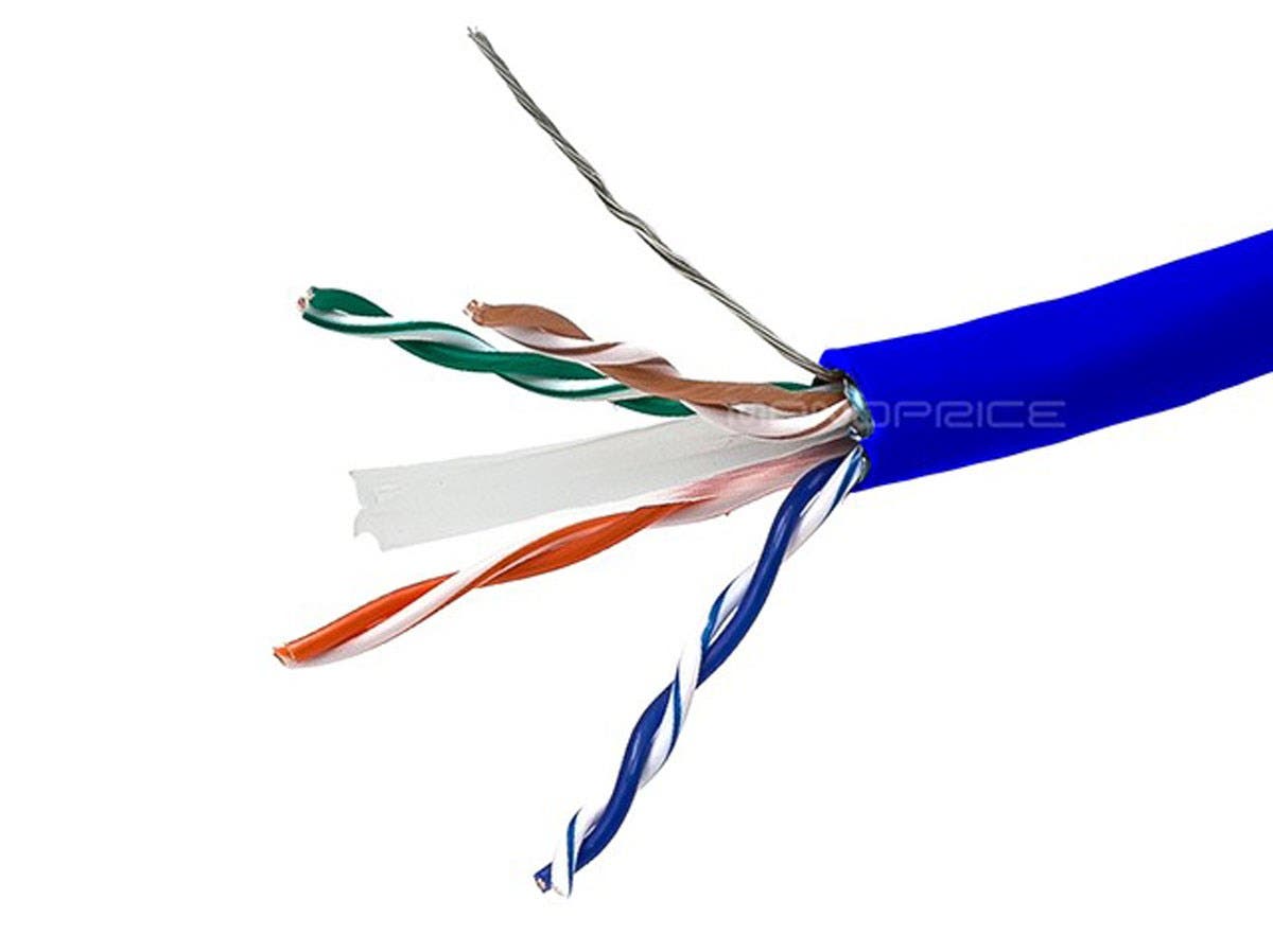 CAT 6 STP SOLID (CM) - BLUE - 500FT
