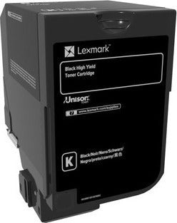 LEXMARK 74C0H10 BLACK TONER CARTRIDGE