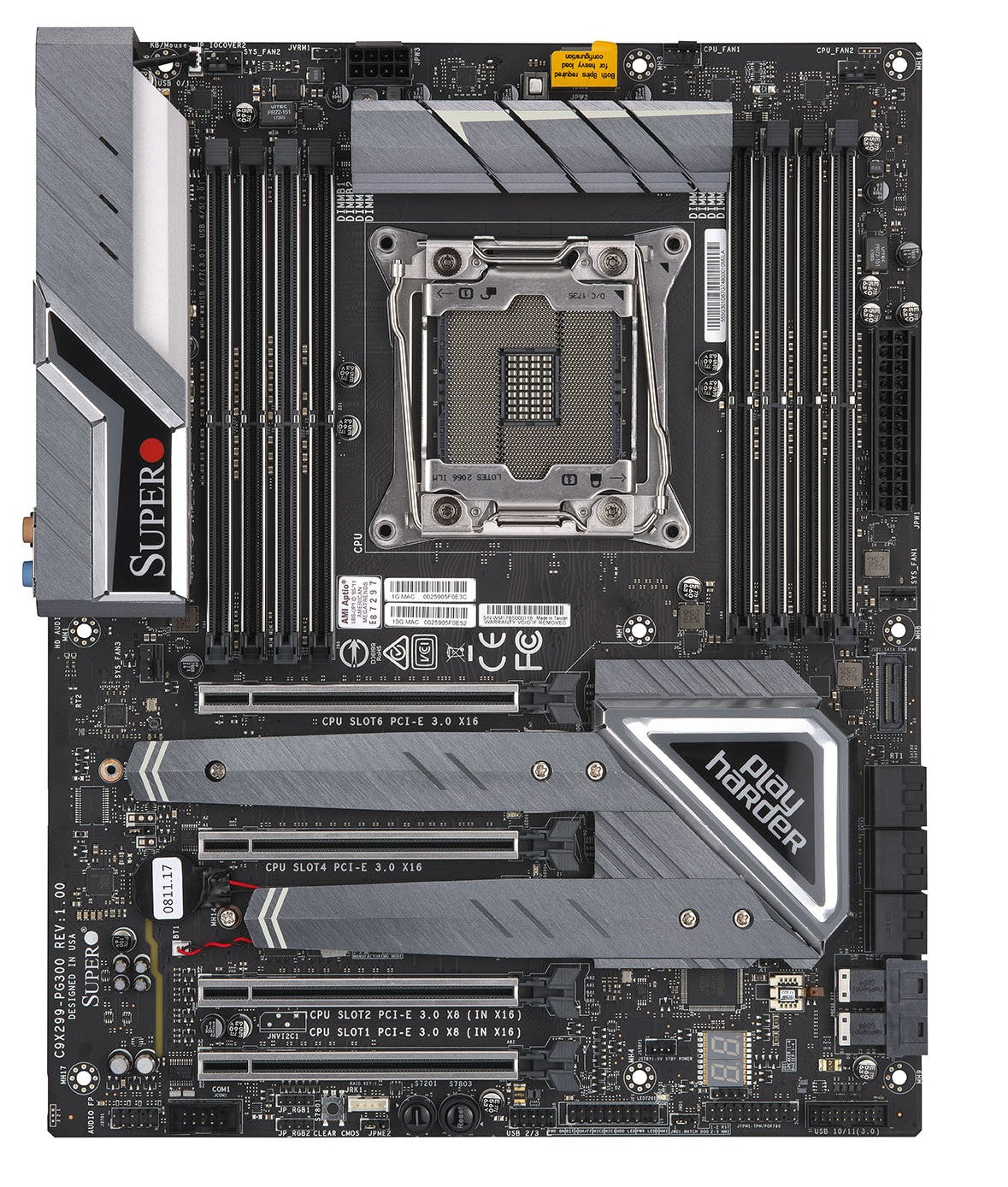 Supermicro Mainboard C9X299-PG300 Single - Mainboard - Intel Sockel 2066 (Kaby Lake X) motherboard LGA 2066 ATX IntelA® X299