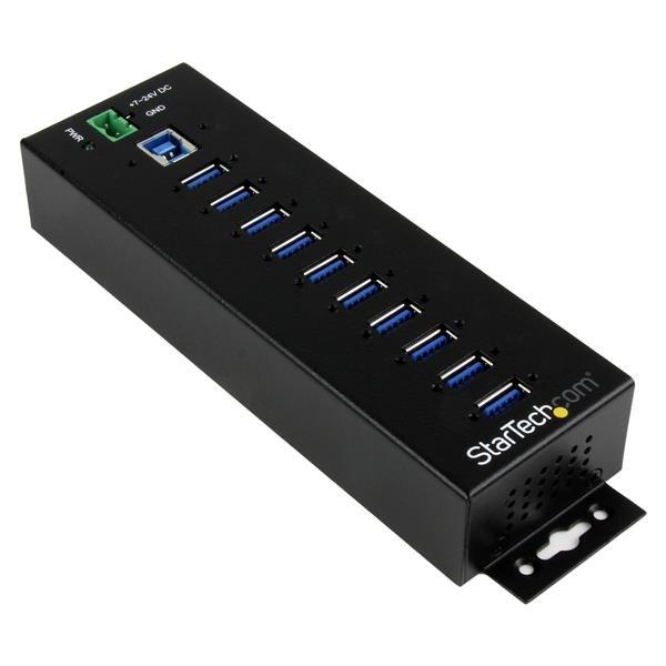 10 PORT USB 3.0 HUB METAL TAA