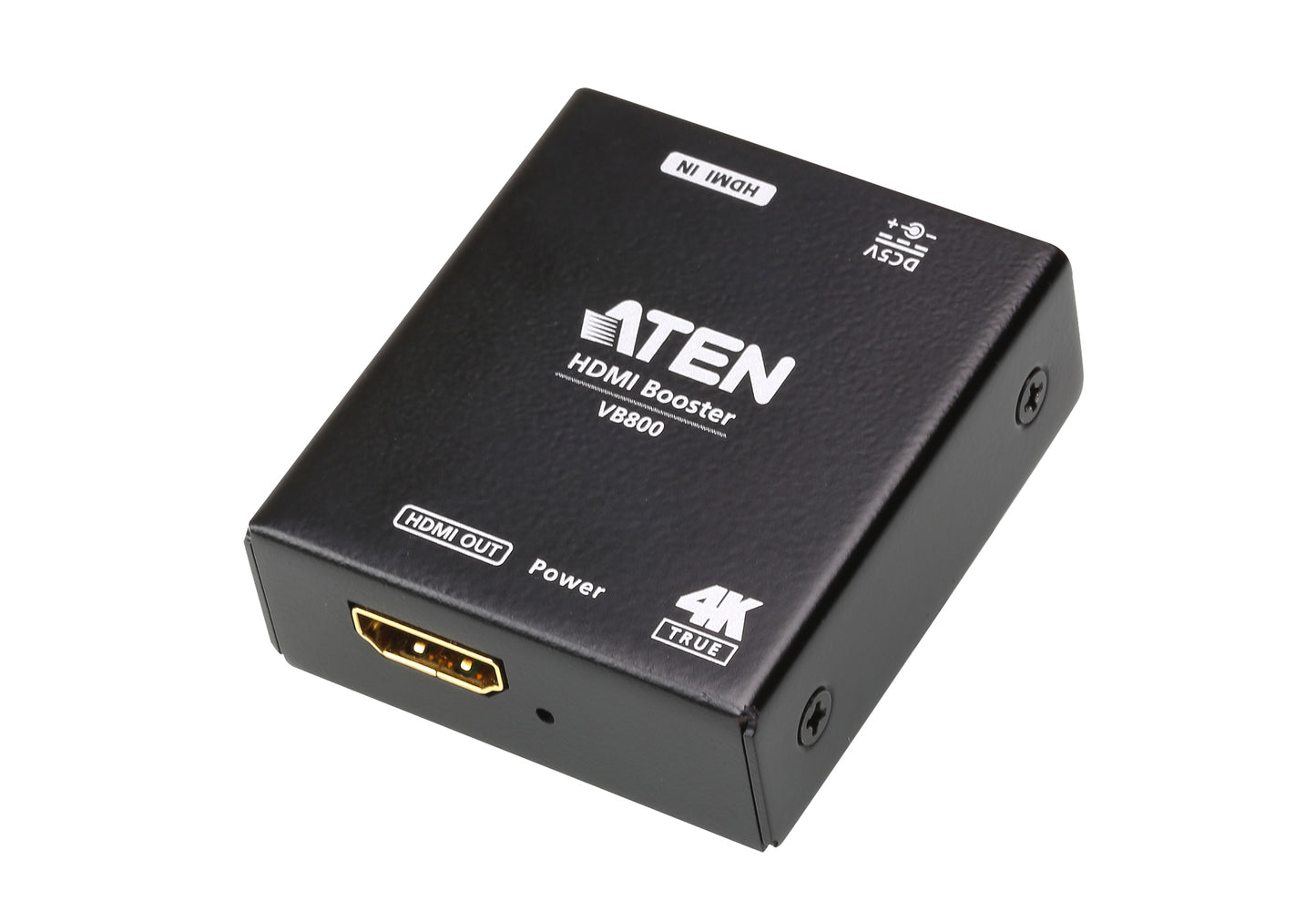TRUE 4K HDMI BOOSTER, HDMI TYPE A FEMALE (BLACK) TO HDMI TYPE A FEMALE (BLACK).