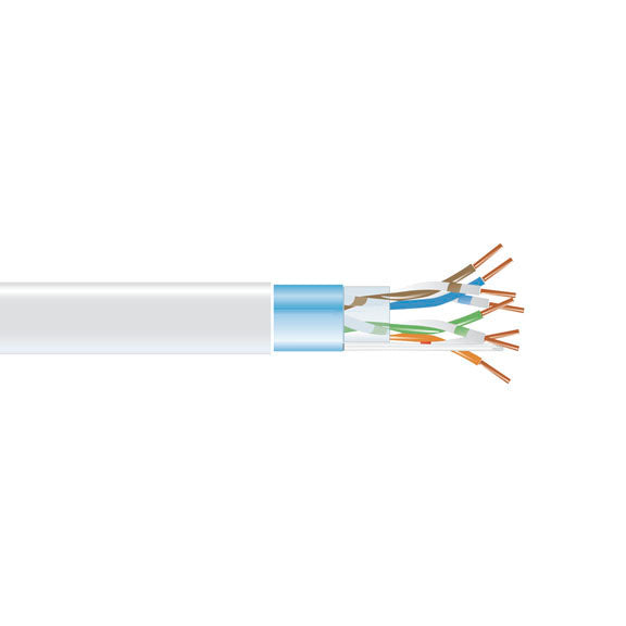 CAT5E 350MHZ SLD FUTP PVC WH 1000FT SPL