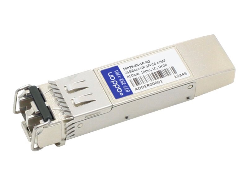 ADDON QLOGIC COMPATIBLE TAA COMPLIANT 25GBASE-SR SFP28 TRANSCEIVER (MMF, 850NM,