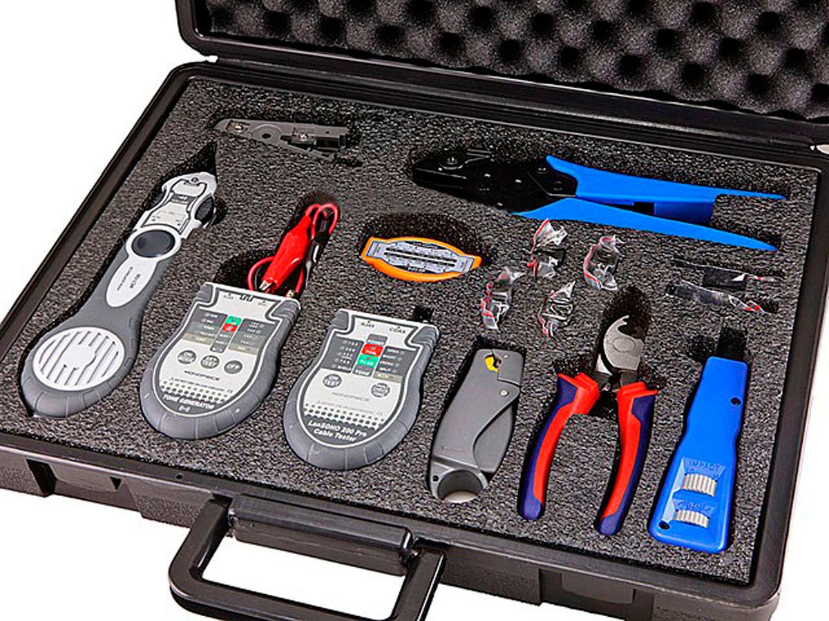 LAN & COAXIAL INSTALLATION KIT W/ TESTER & TONE GENERATOR