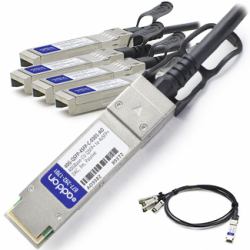 ADDON BROCADE COMPATIBLE TAA COMPLIANT 100GBASE-CU QSFP28 TO 4XSFP28 DIRECT ATTA