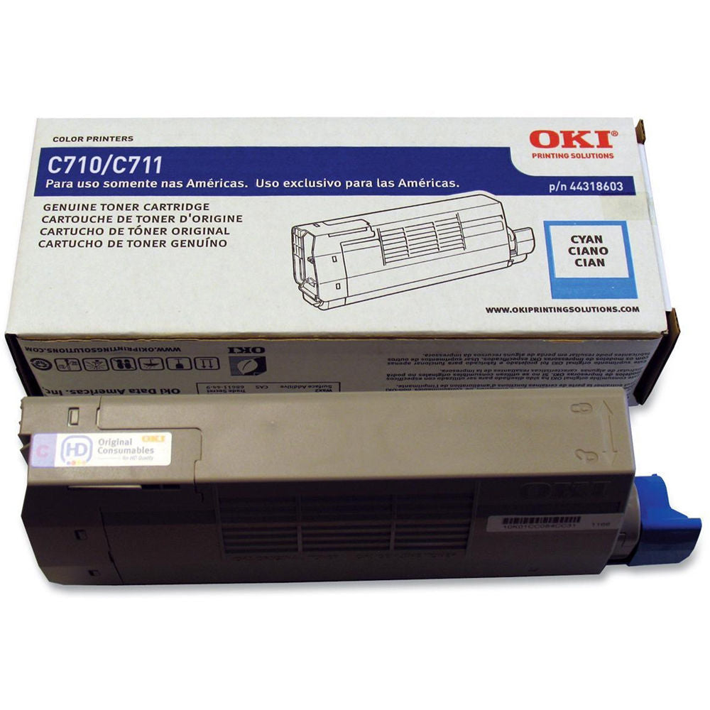 OKI CYAN TONER FOR C711DN, C711DTN, C711N - 11.5K TONER - ISO