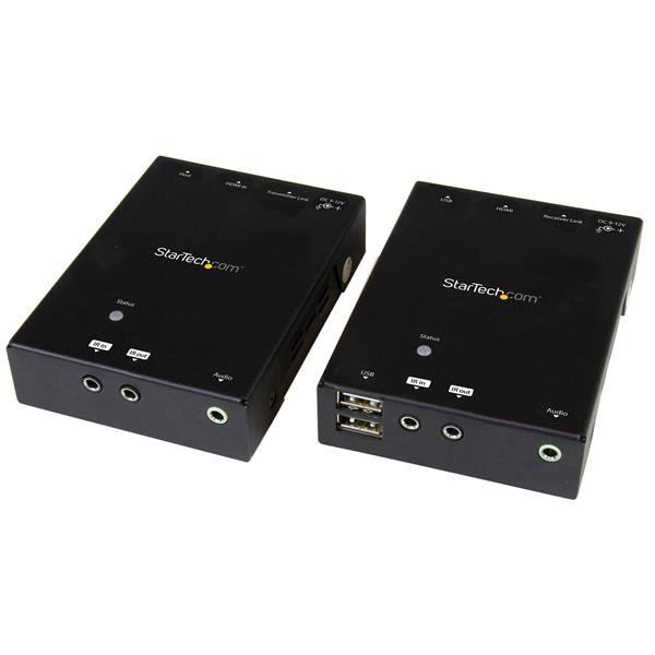 StarTech AC ST121HDBTU HDMI over CAT5 HDBaseT Extender w USB Hub 295ft upto 4K