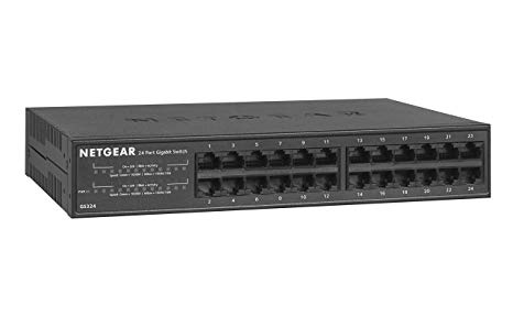 24PORT GIGABIT ENET UNMANAGED PERP POE+ SWITCH WITH 16-PORTS POE+