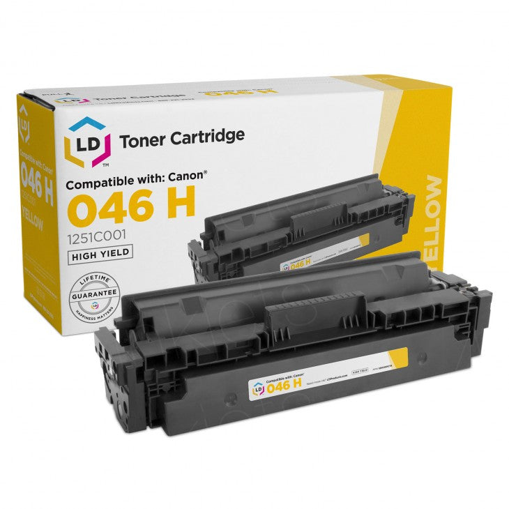 CANON 046H YELLOW HIGH YIELD TONER CARTRIDGE (1251C001) COMPATIBLE WITH: CANON I